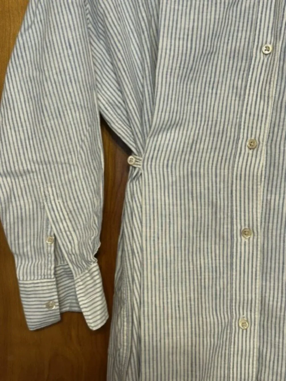 Isabel Marant Etoile Blue White Stripe Shirt Dress Resort Beach Coverup Size S - Picture 4 of 7